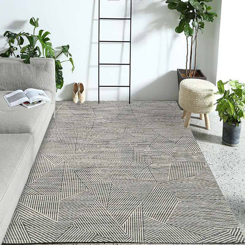 Pastel Colorblock Geometric Rug Multi-Color Nordic Carpet Polypropylene Pet Friendly Anti-Slip Backing Stain Resistant Rug for Room Clearhalo 'Area Rug' 'Modern' 'Rugs' Rug' 2199380