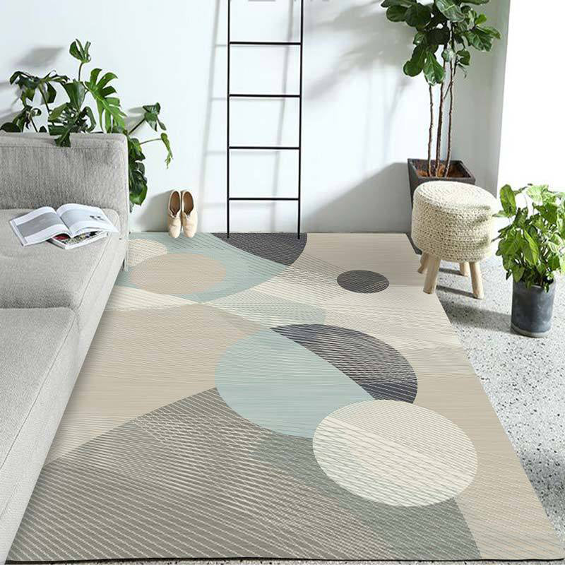 Pastel Colorblock Geometric Rug Multi-Color Nordic Carpet Polypropylene Pet Friendly Anti-Slip Backing Stain Resistant Rug for Room Clearhalo 'Area Rug' 'Modern' 'Rugs' Rug' 2199388