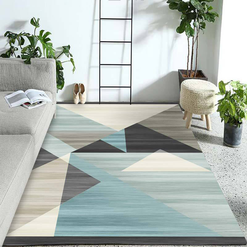 Pastel Colorblock Geometric Rug Multi-Color Nordic Carpet Polypropylene Pet Friendly Anti-Slip Backing Stain Resistant Rug for Room Clearhalo 'Area Rug' 'Modern' 'Rugs' Rug' 2199391