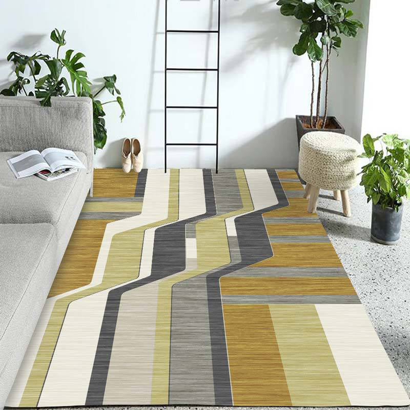 Pastel Colorblock Geometric Rug Multi-Color Nordic Carpet Polypropylene Pet Friendly Anti-Slip Backing Stain Resistant Rug for Room Clearhalo 'Area Rug' 'Modern' 'Rugs' Rug' 2199392