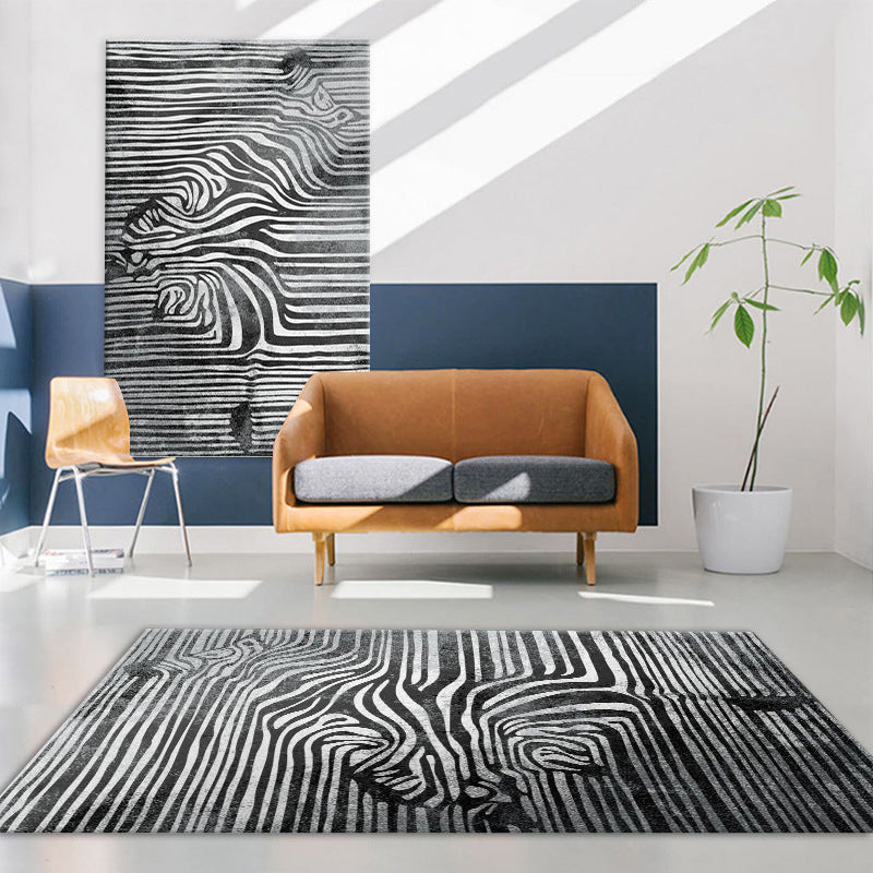 Nordic Geometric Printed Rug Multi Color Polyester Indoor Rug Anti-Slip Backing Washable Stain Resistant Carpet for Living Room Clearhalo 'Area Rug' 'Modern' 'Rugs' Rug' 2199403