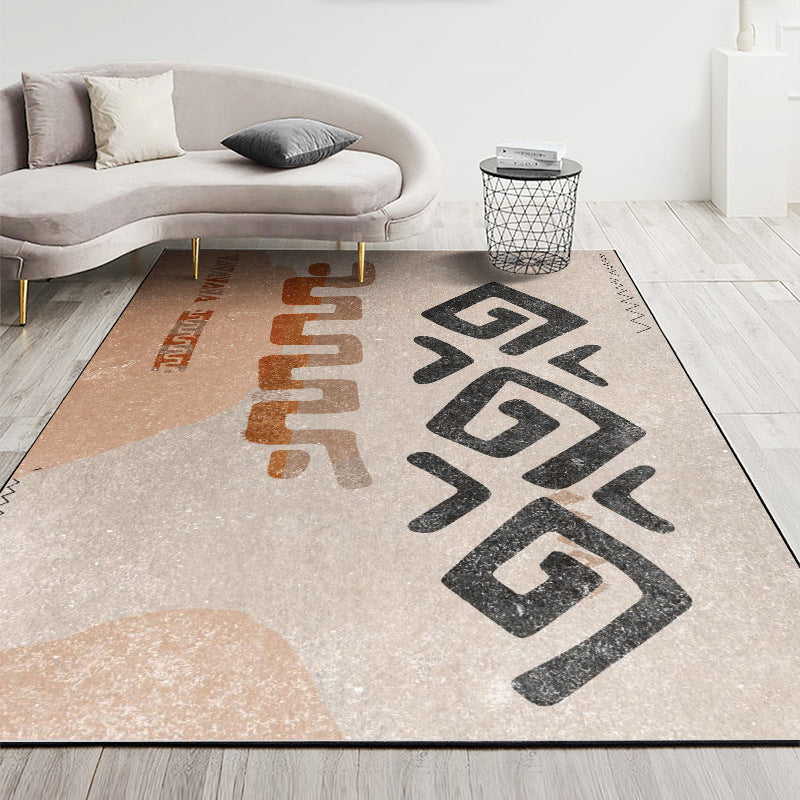 Nordic Geometric Printed Rug Multi Color Polyester Indoor Rug Anti-Slip Backing Washable Stain Resistant Carpet for Living Room Clearhalo 'Area Rug' 'Modern' 'Rugs' Rug' 2199414