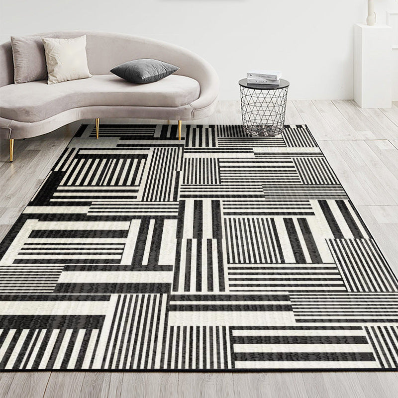 Nordic Geometric Printed Rug Multi Color Polyester Indoor Rug Anti-Slip Backing Washable Stain Resistant Carpet for Living Room Clearhalo 'Area Rug' 'Modern' 'Rugs' Rug' 2199415