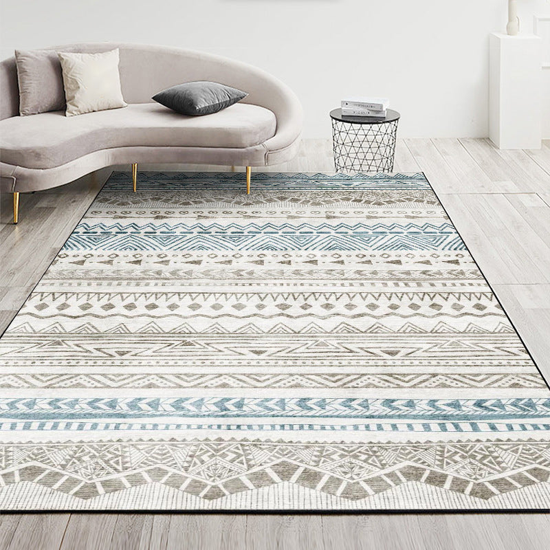 Nordic Geometric Printed Rug Multi Color Polyester Indoor Rug Anti-Slip Backing Washable Stain Resistant Carpet for Living Room Clearhalo 'Area Rug' 'Modern' 'Rugs' Rug' 2199418