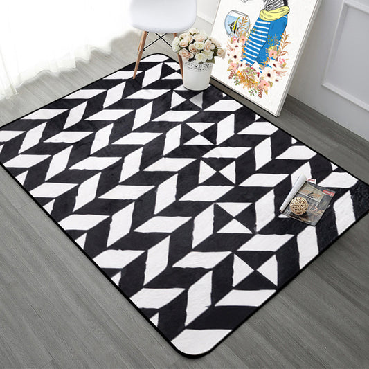 Modern Bedroom Area Rug Multi Color Geometry Arrow Print Rug Polypropylene Washable Pet Friendly Anti-Slip Rug Clearhalo 'Area Rug' 'Modern' 'Rugs' Rug' 2199434