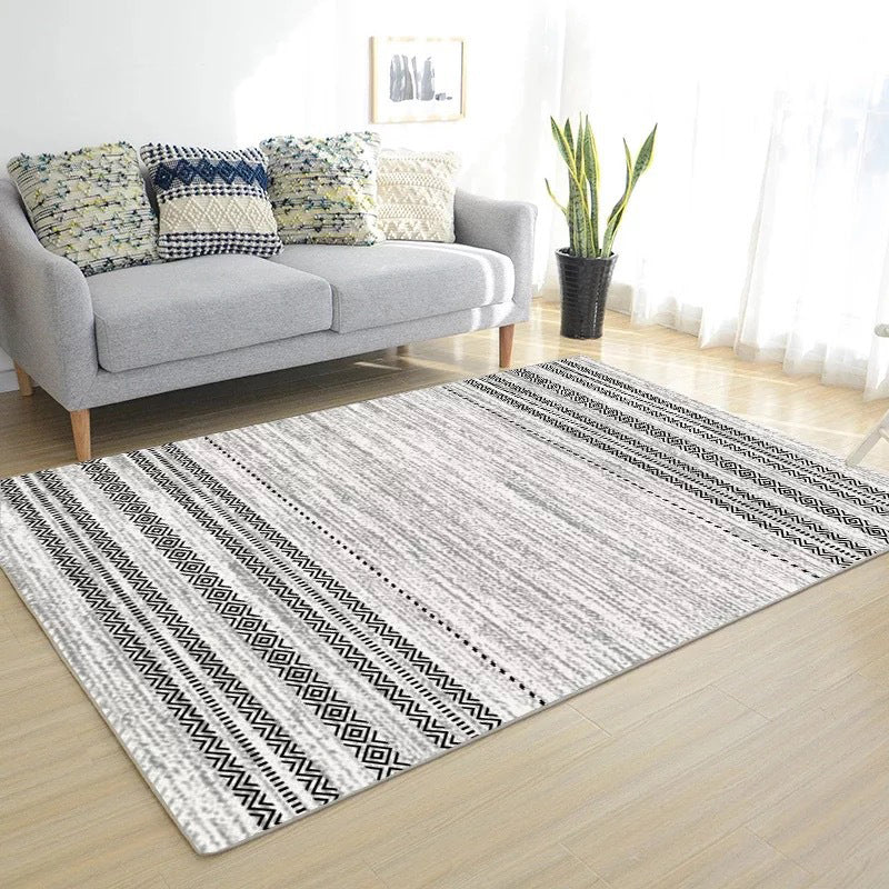 Modern Color-Blocking Geometric Rug Multicolor Polypropylene Rug Machine Washable Non-Slip Pet Friendly Area Rug for Room Clearhalo 'Area Rug' 'Modern' 'Rugs' Rug' 2199479