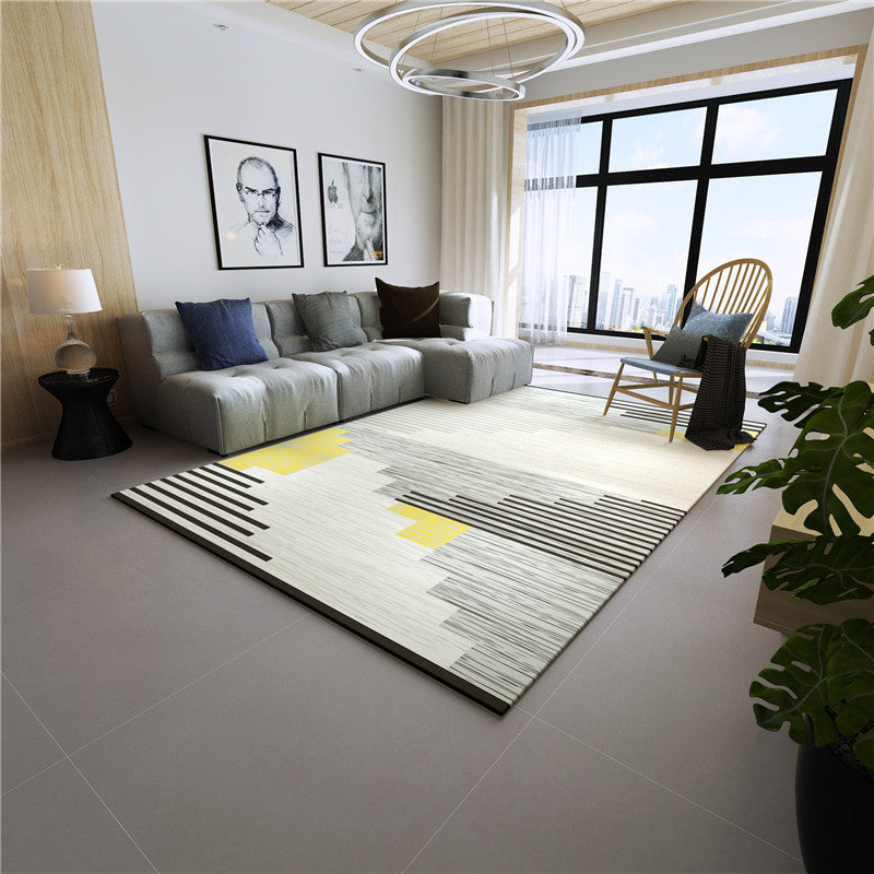 Novel Sketch Effect Geometric Rug Multi-Color Modern Carpet Polyester Stain Resistant Pet Friendly Anti-Slip Rug for Room Clearhalo 'Area Rug' 'Modern' 'Rugs' Rug' 2199527