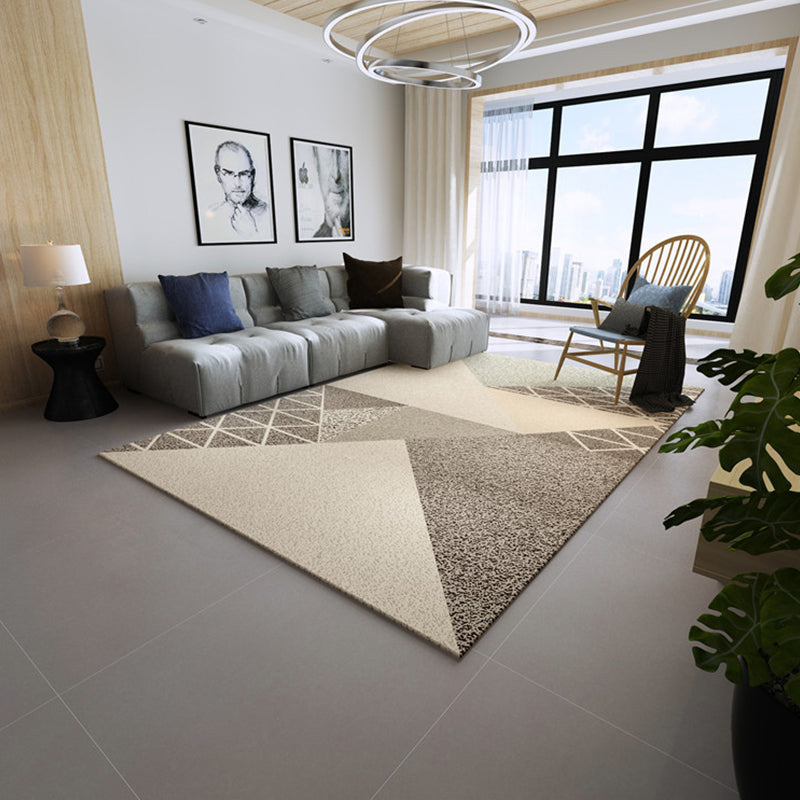 Novel Sketch Effect Geometric Rug Multi-Color Modern Carpet Polyester Stain Resistant Pet Friendly Anti-Slip Rug for Room Clearhalo 'Area Rug' 'Modern' 'Rugs' Rug' 2199529