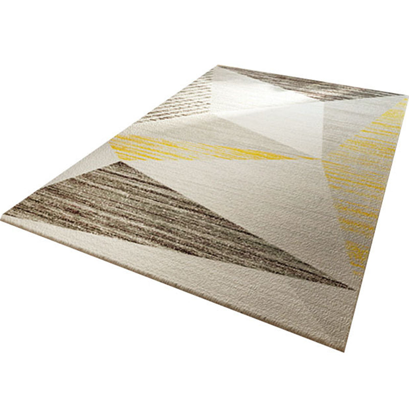 Novel Sketch Effect Geometric Rug Multi-Color Modern Carpet Polyester Stain Resistant Pet Friendly Anti-Slip Rug for Room Clearhalo 'Area Rug' 'Modern' 'Rugs' Rug' 2199531