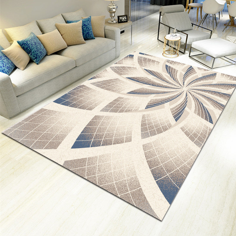 Novel Sketch Effect Geometric Rug Multi-Color Modern Carpet Polyester Stain Resistant Pet Friendly Anti-Slip Rug for Room Clearhalo 'Area Rug' 'Modern' 'Rugs' Rug' 2199537