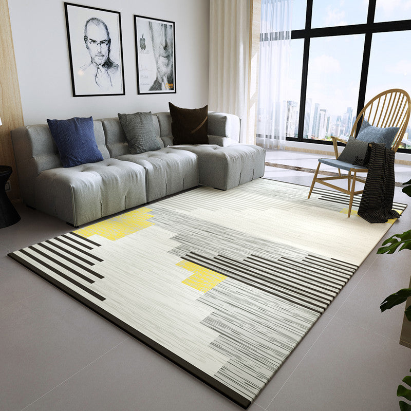 Novel Sketch Effect Geometric Rug Multi-Color Modern Carpet Polyester Stain Resistant Pet Friendly Anti-Slip Rug for Room Clearhalo 'Area Rug' 'Modern' 'Rugs' Rug' 2199539