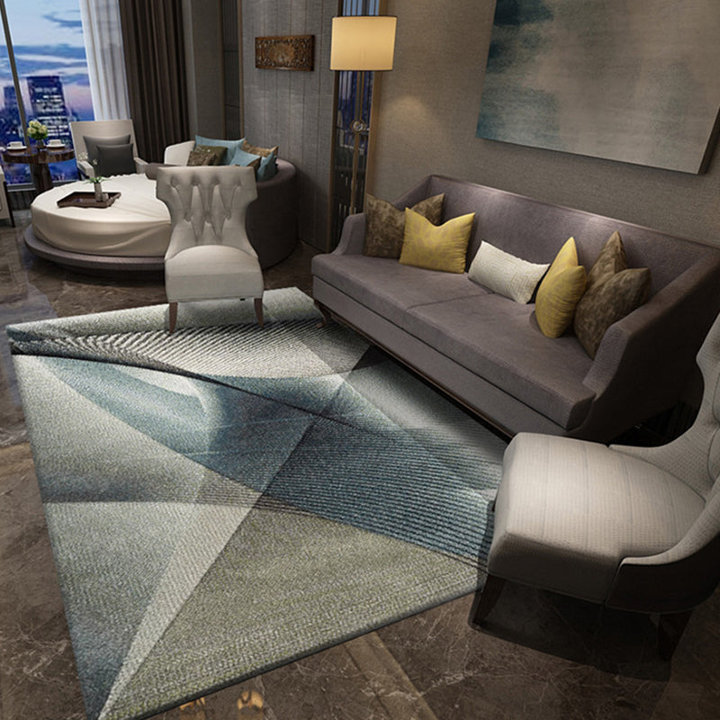 Novel Sketch Effect Geometric Rug Multi-Color Modern Carpet Polyester Stain Resistant Pet Friendly Anti-Slip Rug for Room Clearhalo 'Area Rug' 'Modern' 'Rugs' Rug' 2199540