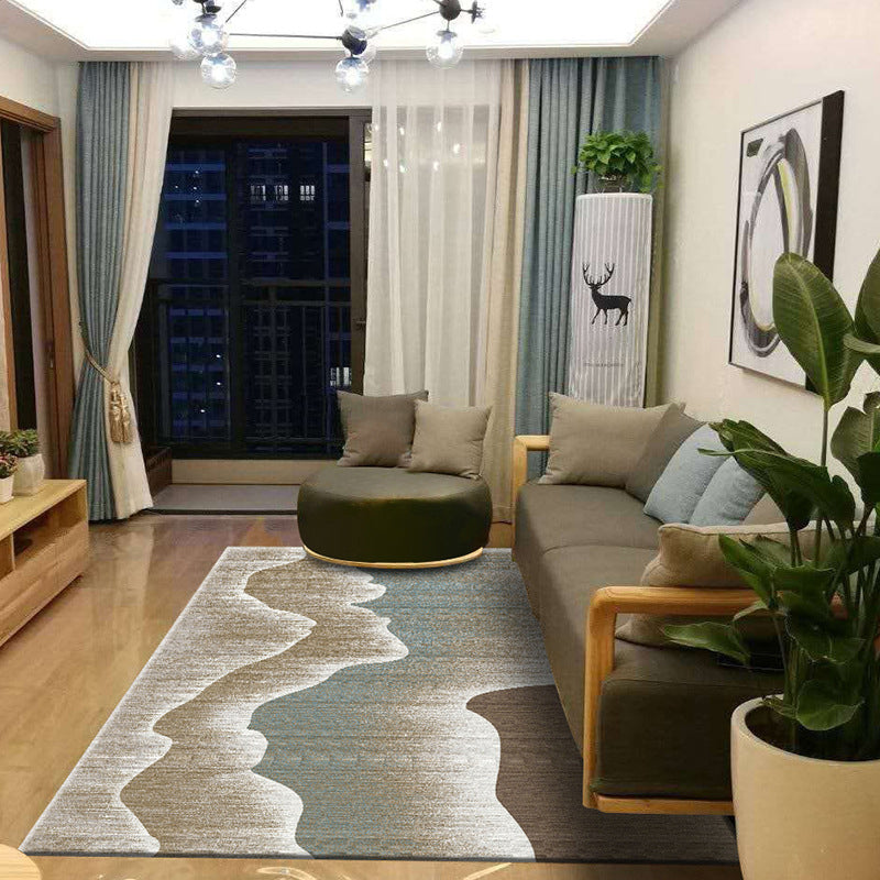 Novel Sketch Effect Geometric Rug Multi-Color Modern Carpet Polyester Stain Resistant Pet Friendly Anti-Slip Rug for Room Clearhalo 'Area Rug' 'Modern' 'Rugs' Rug' 2199541