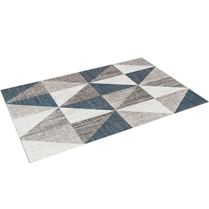 Nordic Hotel Area Rug Multi Colored Geometric Indoor Rug Synthetics Anti-Slip Stain Resistant Washable Rug Clearhalo 'Area Rug' 'Modern' 'Rugs' Rug' 2199566