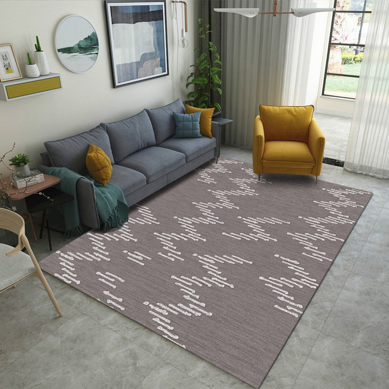 Minimalistic Living Room Rug Multicolor Geometric Line Print Rug Polypropylene Stain Resistant Anti-Slip Pet Friendly Rug Clearhalo 'Area Rug' 'Modern' 'Rugs' Rug' 2199651