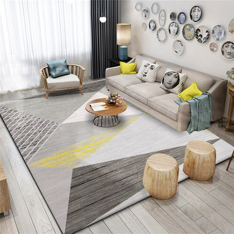 Modern Geometry Colorblock Rug Multi-Color Polyester Carpet Pet Friendly Anti-Slip Backing Washable Rug for Room Clearhalo 'Area Rug' 'Modern' 'Rugs' Rug' 2199697