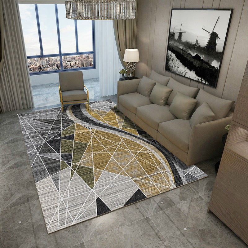 Multicolor Modern Rug Polyester Graphic Print Area Carpet Machine Washable Anti-Slip Backing Stain Resistant Rug for Family Room Clearhalo 'Area Rug' 'Modern' 'Rugs' Rug' 2199761