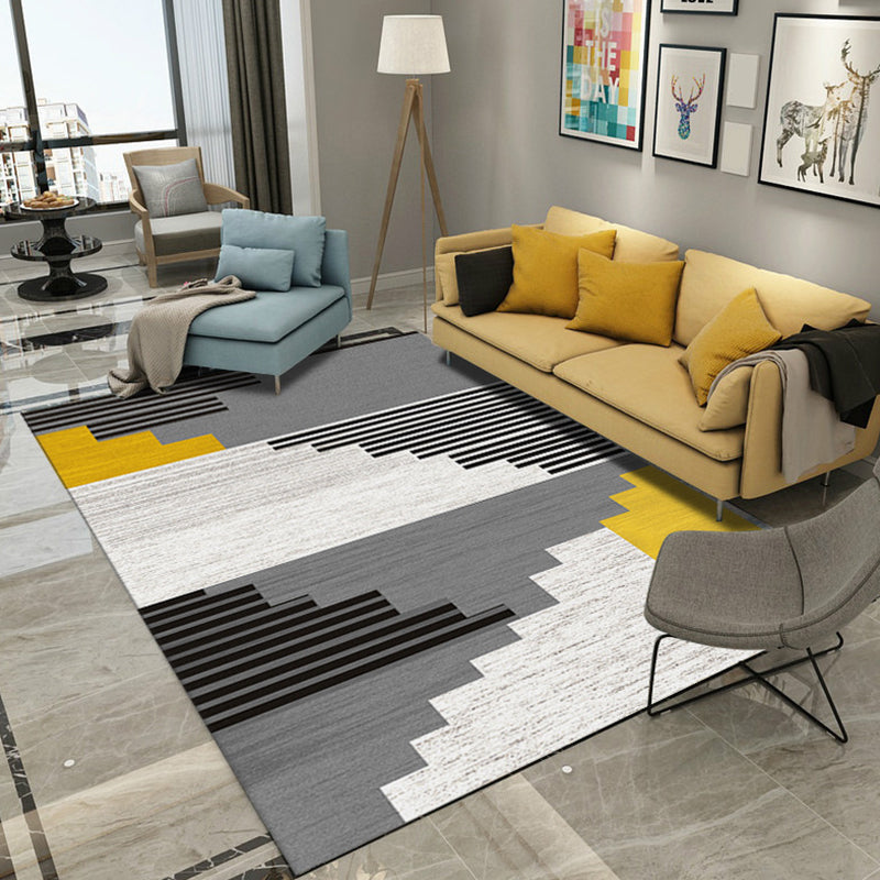 Multicolor Modern Rug Polyester Graphic Print Area Carpet Machine Washable Anti-Slip Backing Stain Resistant Rug for Family Room Clearhalo 'Area Rug' 'Modern' 'Rugs' Rug' 2199769