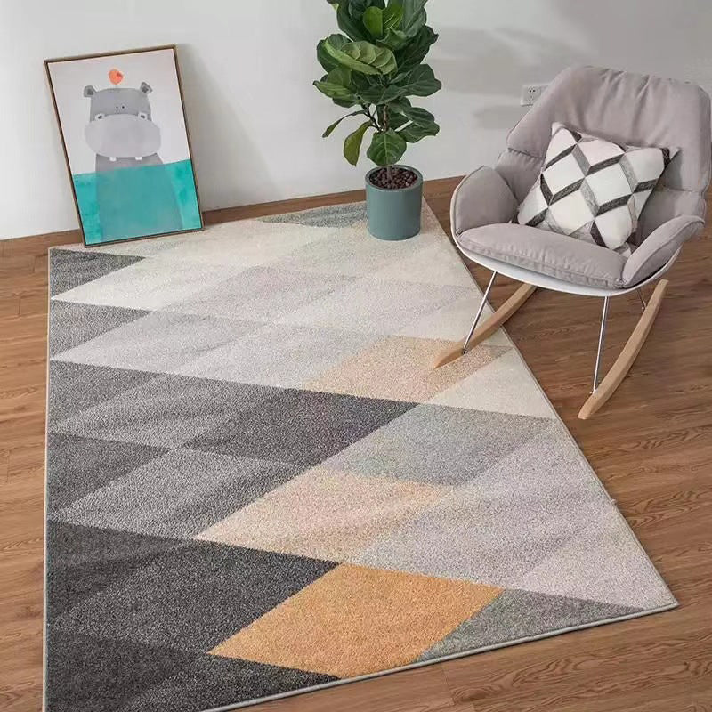 Multicolor Modern Rug Polyester Graphic Print Area Carpet Machine Washable Anti-Slip Backing Stain Resistant Rug for Family Room Clearhalo 'Area Rug' 'Modern' 'Rugs' Rug' 2199771