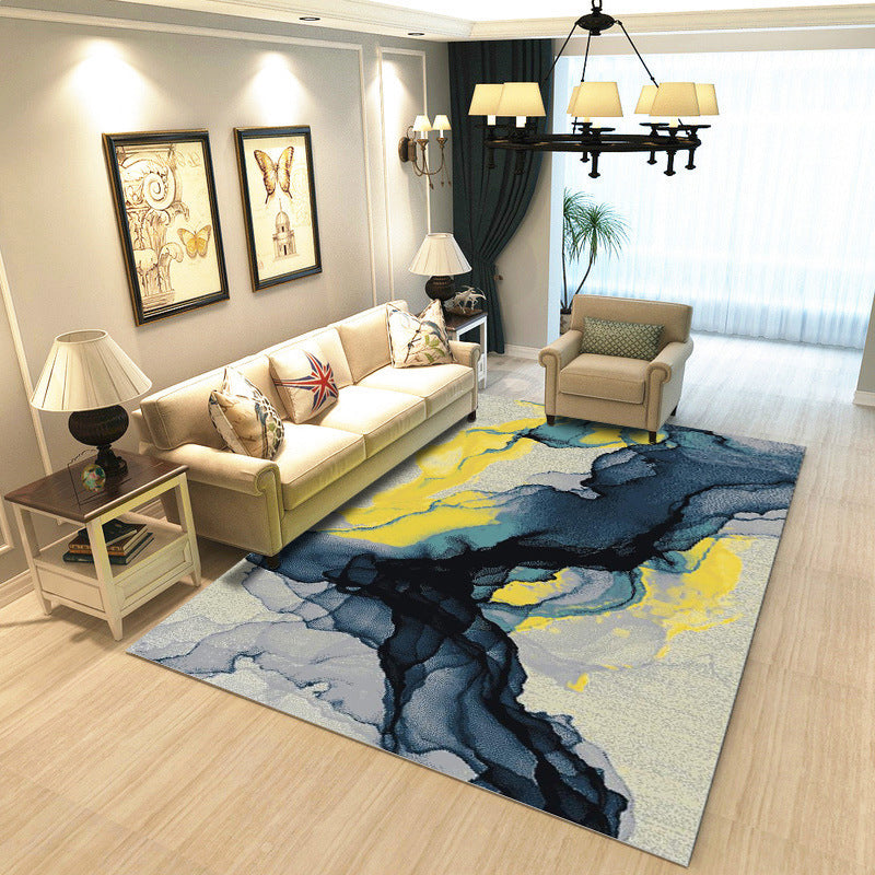 Multicolor Modern Rug Polyester Graphic Print Area Carpet Machine Washable Anti-Slip Backing Stain Resistant Rug for Family Room Clearhalo 'Area Rug' 'Modern' 'Rugs' Rug' 2199779