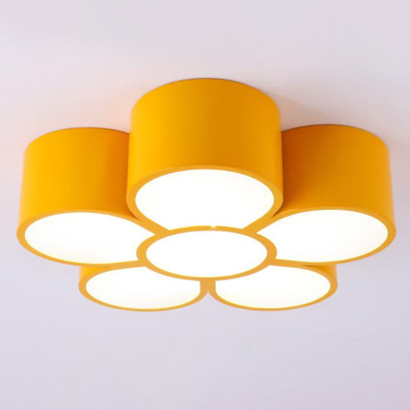 Floral Kindergarten Flush Light Acrylic Minimalist LED Flush Ceiling Light Fixture Clearhalo 'Ceiling Lights' 'Close To Ceiling Lights' 'Close to ceiling' 'Flush mount' Lighting' 2204279