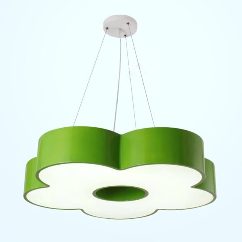 Acrylic Floral Chandelier Pendant Light Kids Style LED Hanging Light for Kindergarten Green Clearhalo 'Ceiling Lights' 'Chandeliers' Lighting' options 2204391_3ec156da-fb7f-4420-b308-0f814ddd9165