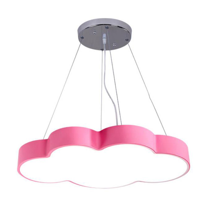 Cloud Shade Nursery Chandelier Lighting Acrylic Minimalist LED Pendant Light Fixture Clearhalo 'Ceiling Lights' 'Chandeliers' Lighting' options 2204401