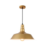 Pot Cover Metallic Hanging Light Simplicity 1 Bulb Restaurant Pendant Light Fixture Gold Clearhalo 'Art Deco Pendants' 'Black' 'Cast Iron' 'Ceiling Lights' 'Ceramic' 'Crystal' 'Industrial' 'Metal' 'Pendant Lights' 'Rustic Pendants' 'Tiffany' Lighting' 2204537