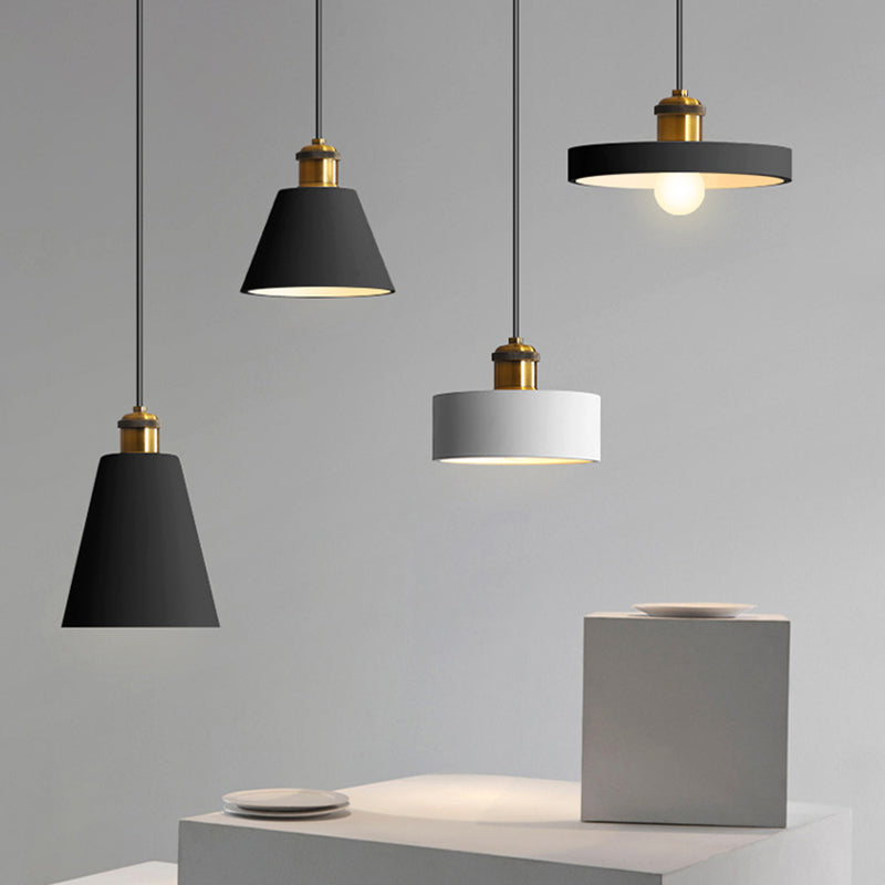 Simple Geometric Shade Pendant Light Resin-Cement Single Dining Room Suspension Light Fixture Clearhalo 'Ceiling Lights' 'Modern Pendants' 'Modern' 'Pendant Lights' 'Pendants' Lighting' 2205354