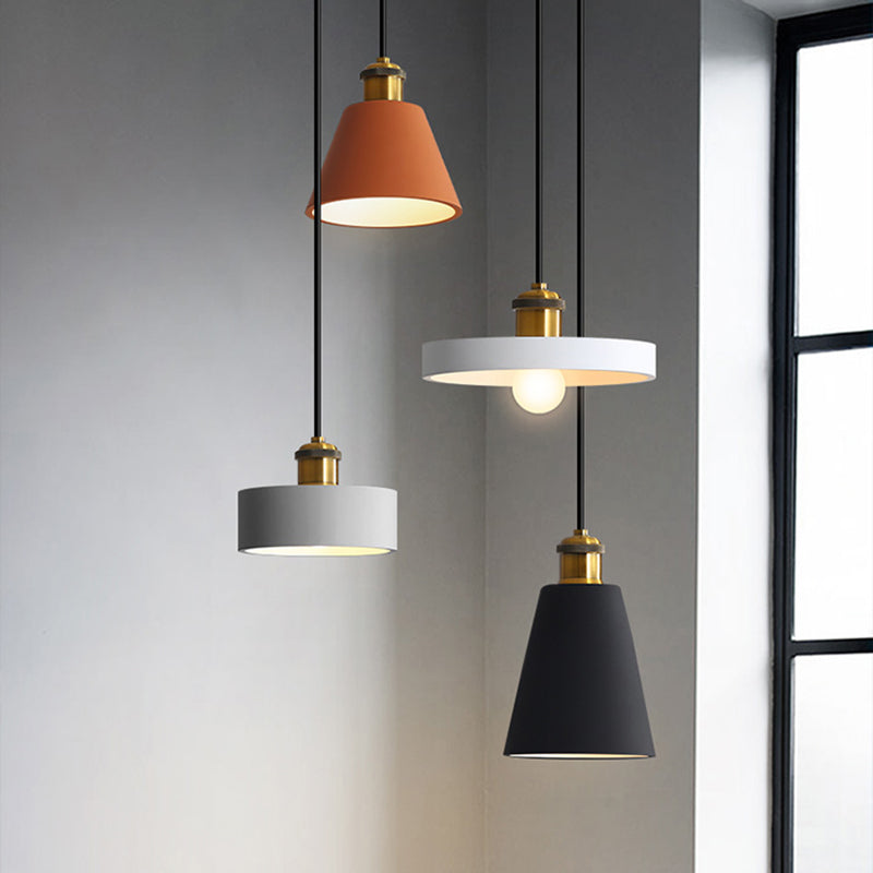 Simple Geometric Shade Pendant Light Resin-Cement Single Dining Room Suspension Light Fixture Clearhalo 'Ceiling Lights' 'Modern Pendants' 'Modern' 'Pendant Lights' 'Pendants' Lighting' 2205357