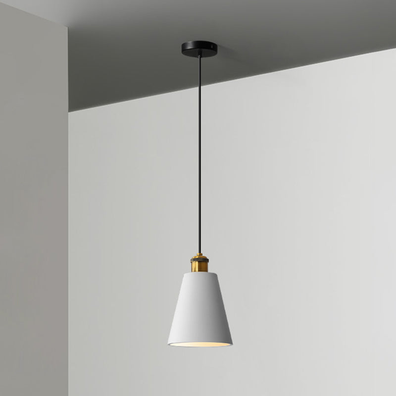 Simple Geometric Shade Pendant Light Resin-Cement Single Dining Room Suspension Light Fixture Grey Cone Clearhalo 'Ceiling Lights' 'Modern Pendants' 'Modern' 'Pendant Lights' 'Pendants' Lighting' 2205367