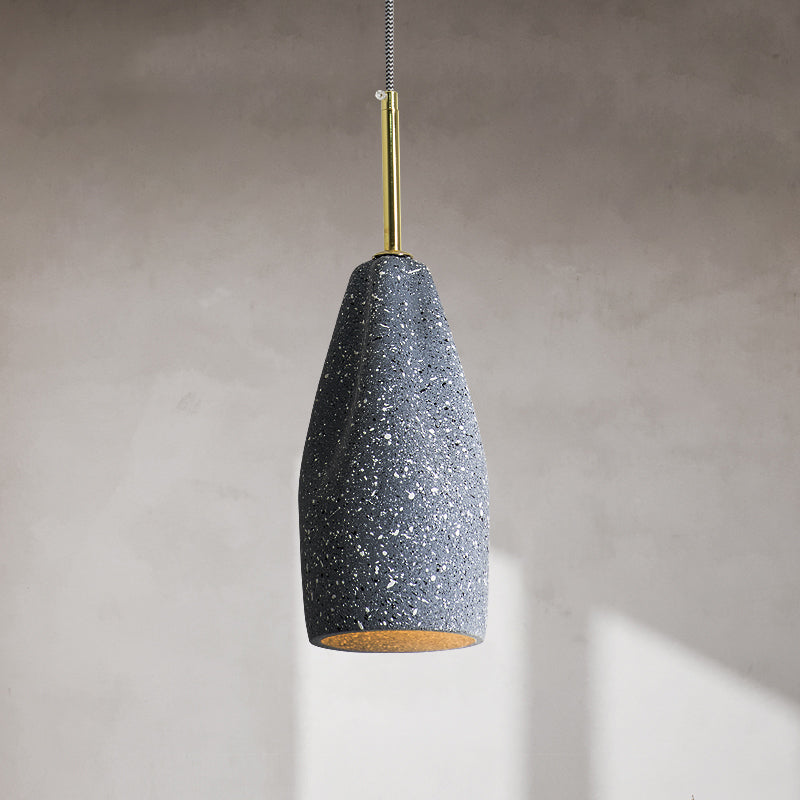 Cement Geometrical Ceiling Light Nordic Style 1-Light Hanging Lamp for Restaurant Blue B Clearhalo 'Ceiling Lights' 'Modern Pendants' 'Modern' 'Pendant Lights' 'Pendants' Lighting' 2205383