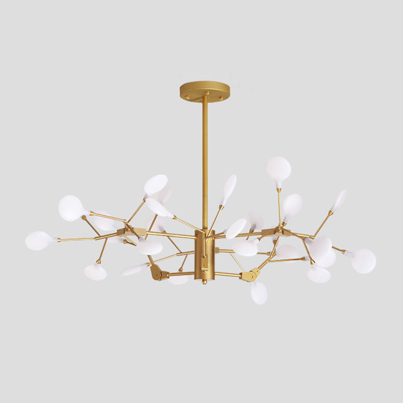 Branched Firefly Acrylic LED Ceiling Lighting Postmodern White Chandelier Light Fixture White Clearhalo 'Ceiling Lights' 'Chandeliers' 'Modern Chandeliers' 'Modern' Lighting' 2205796