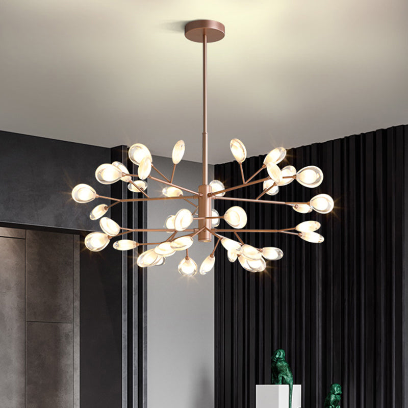 Sputnik Firefly Living Room LED Ceiling Lighting Acrylic Postmodern Chandelier Light Fixture Clearhalo 'Ceiling Lights' 'Chandeliers' 'Modern Chandeliers' 'Modern' Lighting' 2205808