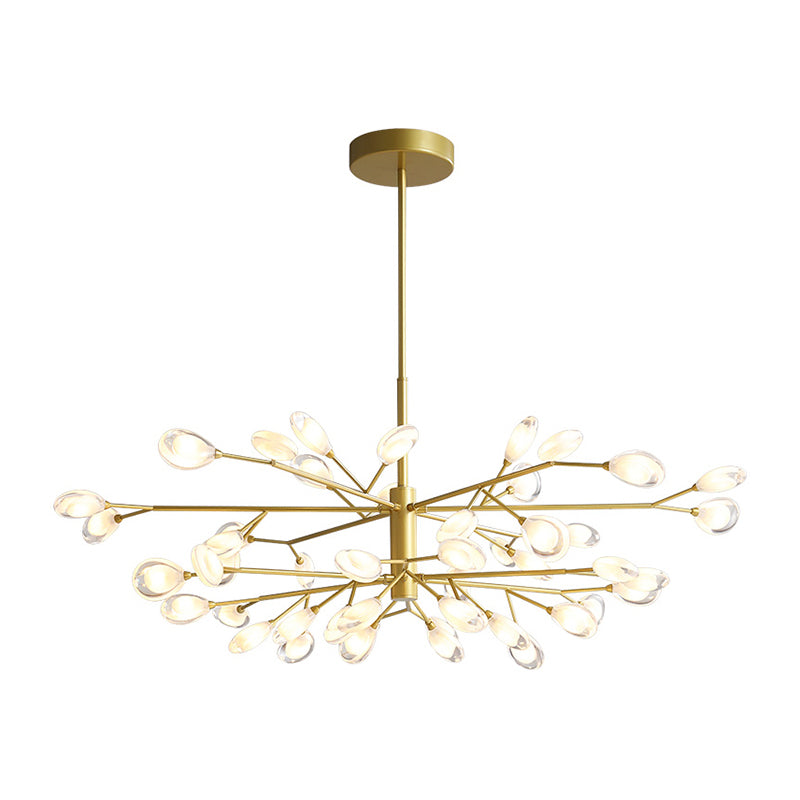 Sputnik Firefly Living Room LED Ceiling Lighting Acrylic Postmodern Chandelier Light Fixture Clearhalo 'Ceiling Lights' 'Chandeliers' 'Modern Chandeliers' 'Modern' Lighting' 2205810