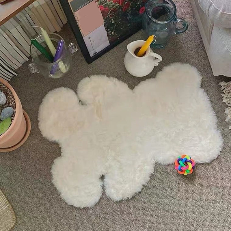 Bear Shape Plain Rug Multi Color Calming Area Carpet Cotton Blend Pet Friendly Machine Washable Rug for Kids Bedroom Clearhalo 'Area Rug' 'Rug' 2207998