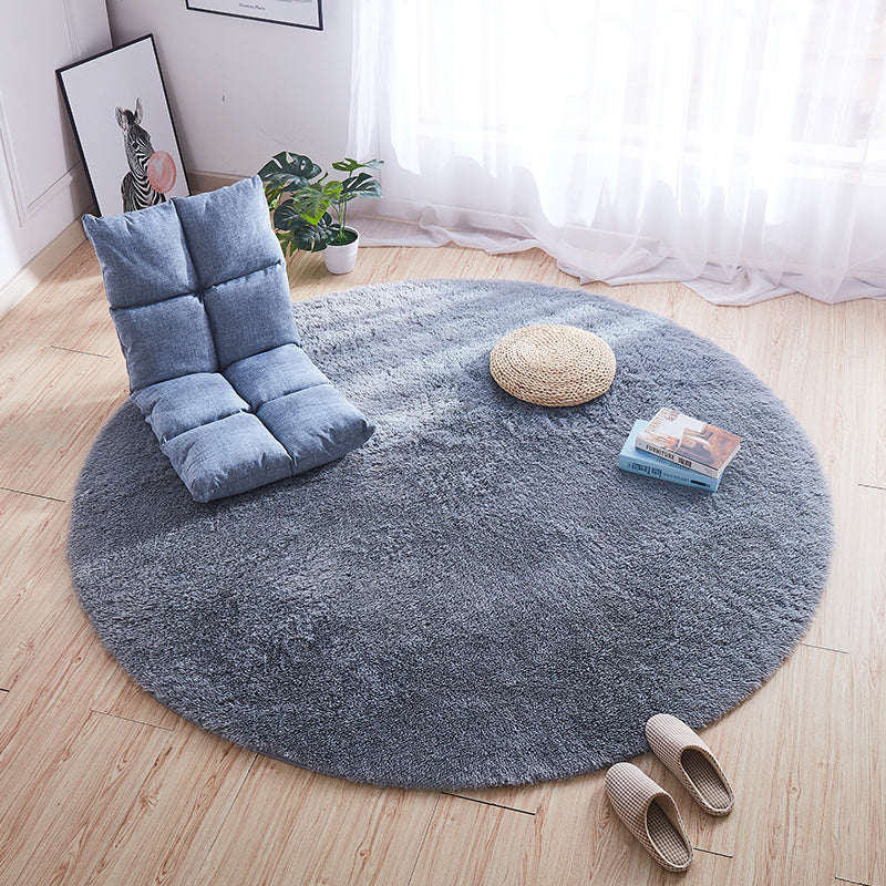 Comfort Bedroom Rug Multi Colored Tie Dye Print Carpet Fluffy Anti-Slip Backing Area Rug Silver Gray Clearhalo 'Area Rug' 'Casual' 'Rugs' Rug' 2208409