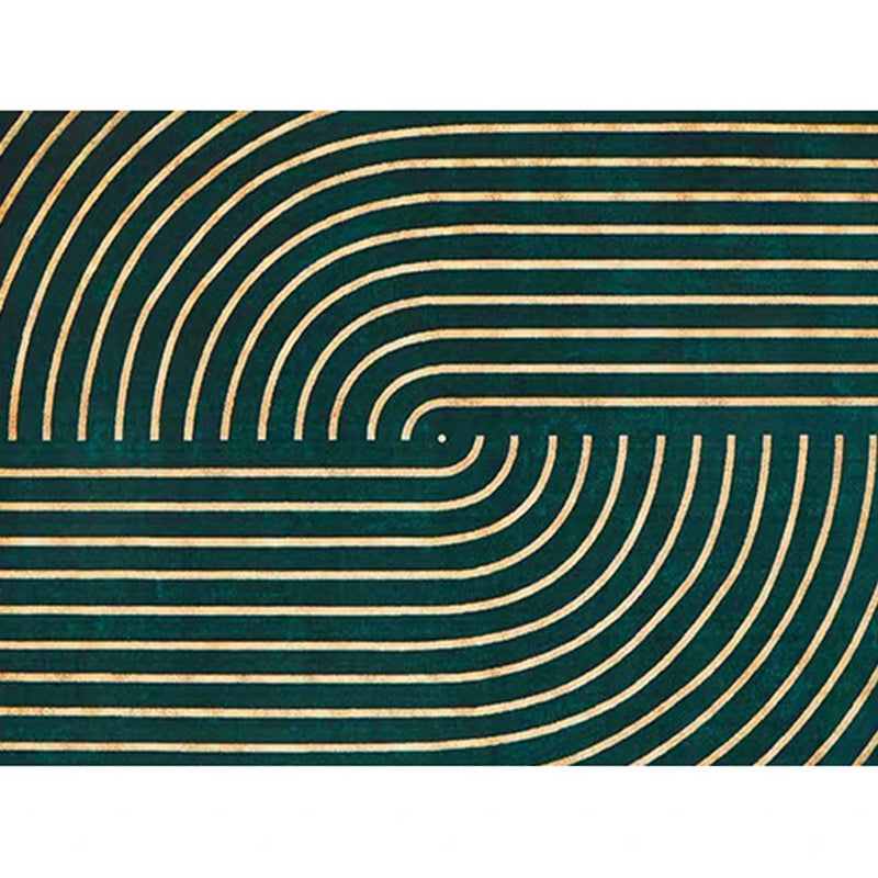 Blackish Green Living Room Rug Trendy Geo Pattern Area Carpet Cotton Blend Pet Friendly Rug Blackish Green Design 2 Clearhalo 'Area Rug' 'Rug' 2209144