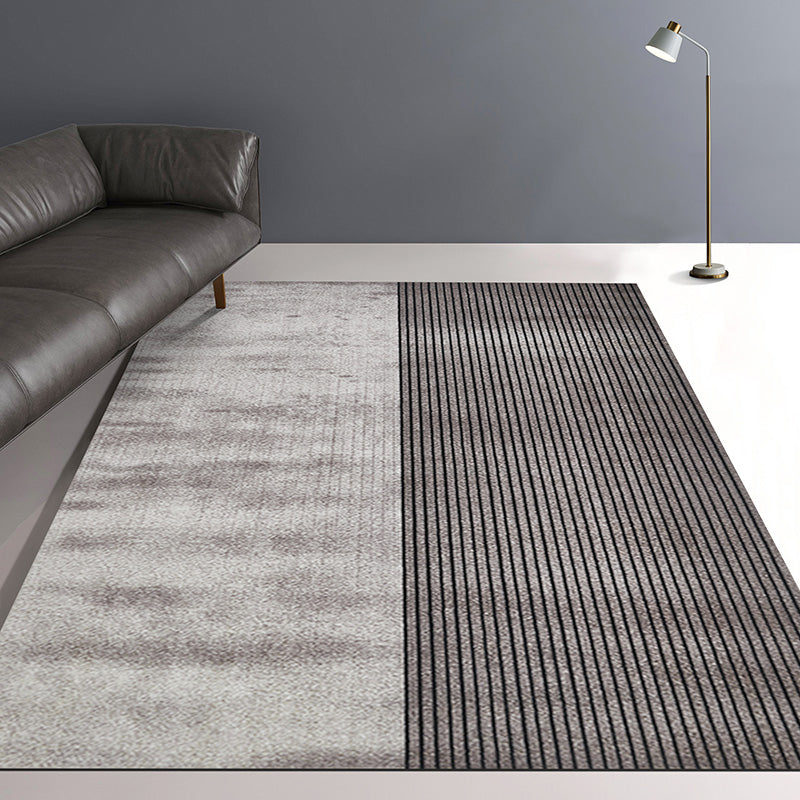 Multi Color Modern Rug Synthetics Striped Area Rug Pet Friendly Carpet for  Living Room - Clearhalo