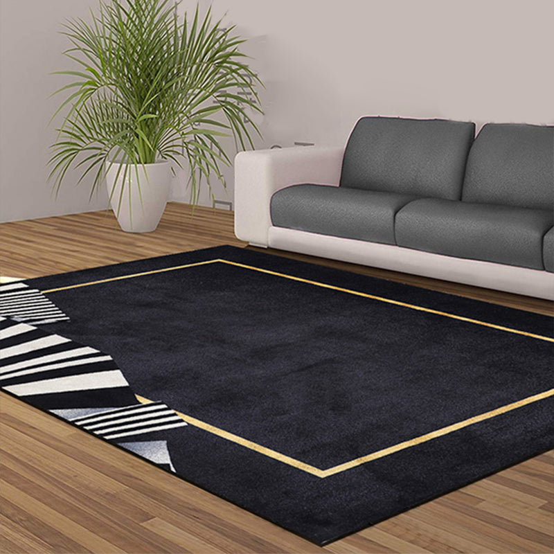 Multi Color Modern Rug Synthetics Striped Area Rug Pet Friendly Carpet for  Living Room - Clearhalo