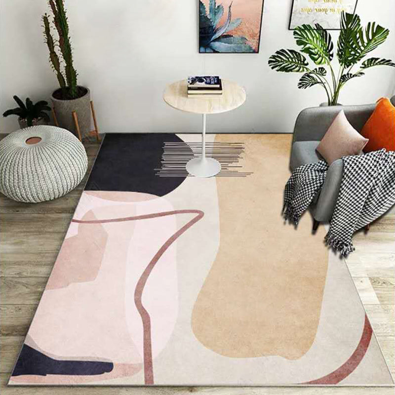 Trendy Living Room Rug Multi Color Abstract Print Carpet Polyster Anti-Slip Backing Stain-Resistant Rug Clearhalo 'Area Rug' 'Rug' 2209249