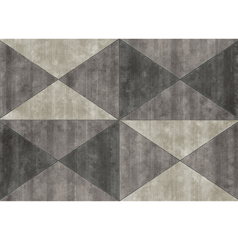 Unique Geometric Pattern Rug Multi-Color Cotton Blend Rug Anti-Slip Backing Easy Care Area Carpet for Bedroom Dark Gray Clearhalo 'Area Rug' 'Rug' 2209279