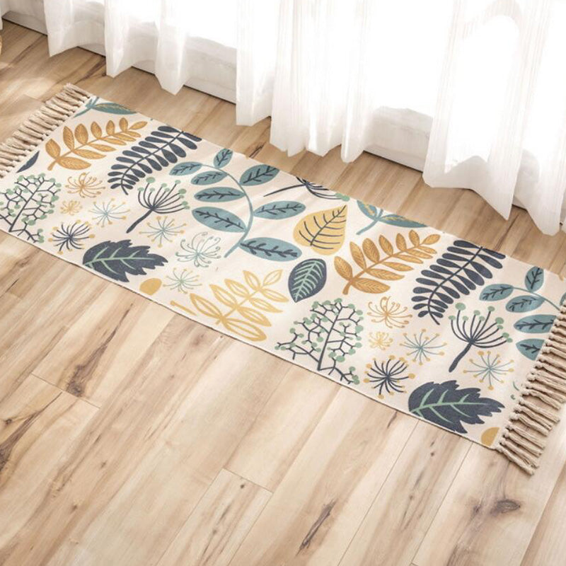 Vintage Boho Rug Multi Color Geo Patterned Carpet Machine Washable Stain-Resistant Rug with Fringe for Room Clearhalo 'Area Rug' 'Moroccan' 'Rugs' Rug' 2209527