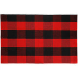 Simple Multi Color Classic Rug Cotton Blend Plaid Printed Carpet Machine Washable Easy Care Indoor Rug for Decoration Red-Black Clearhalo 'Area Rug' 'Moroccan' 'Rugs' Rug' 2209546