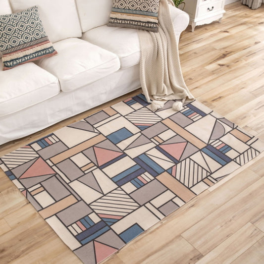 Western Decoration Rug Multi Colored Geo Patterned Area Carpet Cotton Pet Friendly Easy Care Indoor Rug Brown 3'11" x 5'11" Clearhalo 'Area Rug' 'Moroccan' 'Rugs' Rug' 2209668