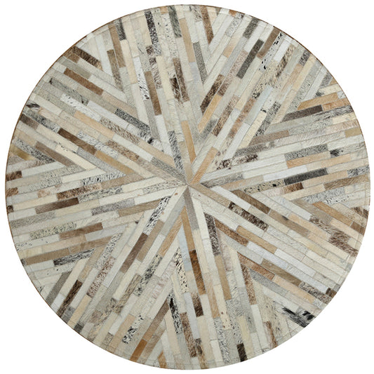 Multi Color Modern Rug Cowhide Geometric Print Carpet Pet Friendly Washable Indoor Rug for Living Room Brown Clearhalo 'Area Rug' 'Modern' 'Rugs' Rug' 2213124