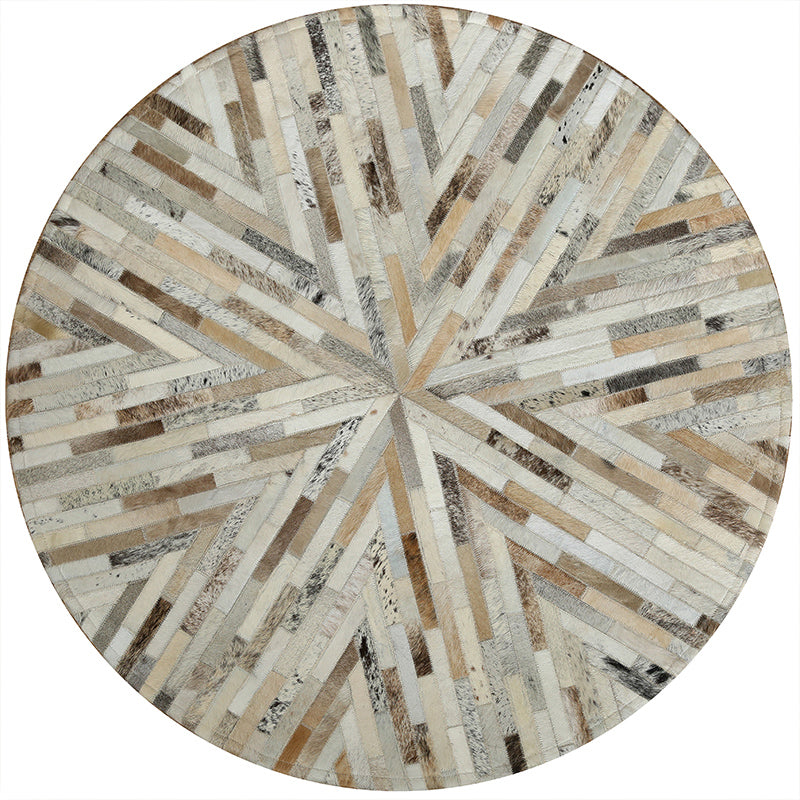 Southwestern Living Room Rug Multi-Colored Geometric Printed Carpet Cowhide Pet Friendly Easy Care Rug Khaki Clearhalo 'Area Rug' 'Rug' 2213204