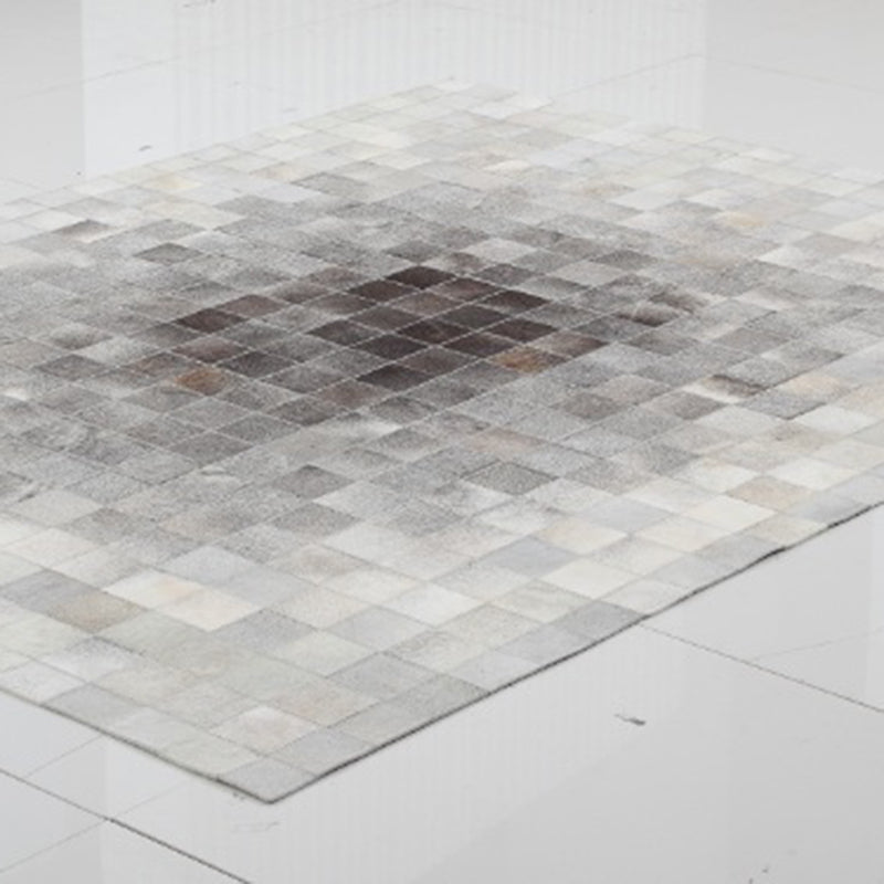 Glam Home Decoration Rug Multi Color Geo Patterned Area Carpet Cowhide Pet Friendly Stain-Resistant Rug Black-Gray Clearhalo 'Area Rug' 'Modern' 'Rugs' Rug' 2213247