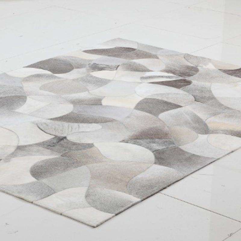 Glam Home Decoration Rug Multi Color Geo Patterned Area Carpet Cowhide Pet Friendly Stain-Resistant Rug Grey Clearhalo 'Area Rug' 'Modern' 'Rugs' Rug' 2213249