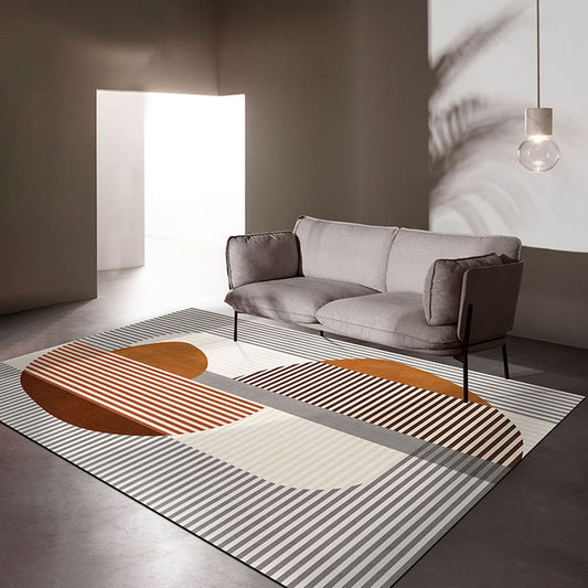 Simple Geo Print Rug Multicolor Funky Area Creative Blended Easy Care Stain-Resistant Washable Rug for Decor Clearhalo 'Area Rug' 'Modern' 'Rugs' Rug' 2213508